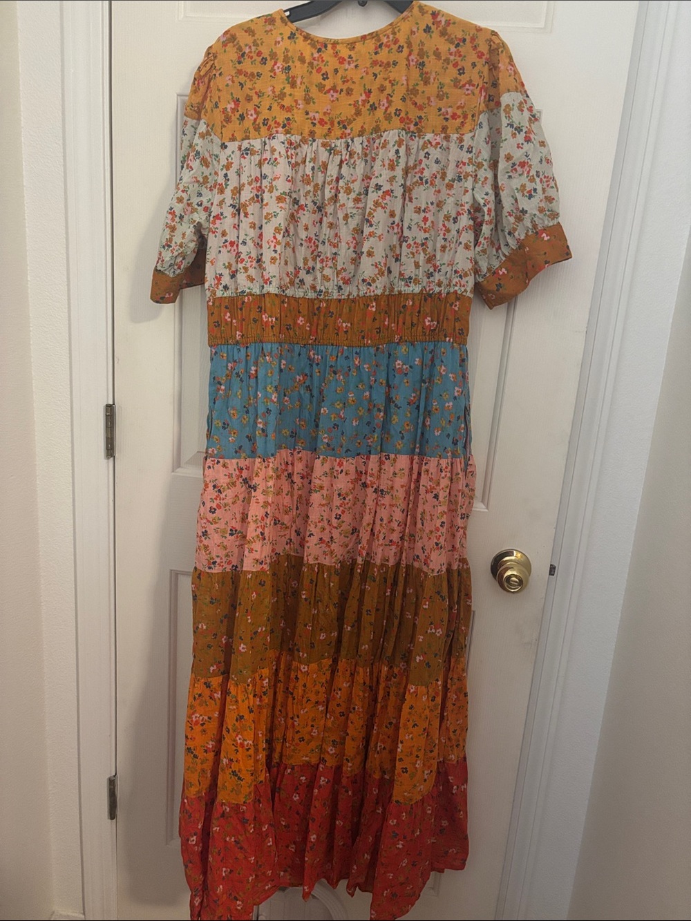 Anthropologie Tiered & True FLORAL Maxi Dress - Picture 4 of 10